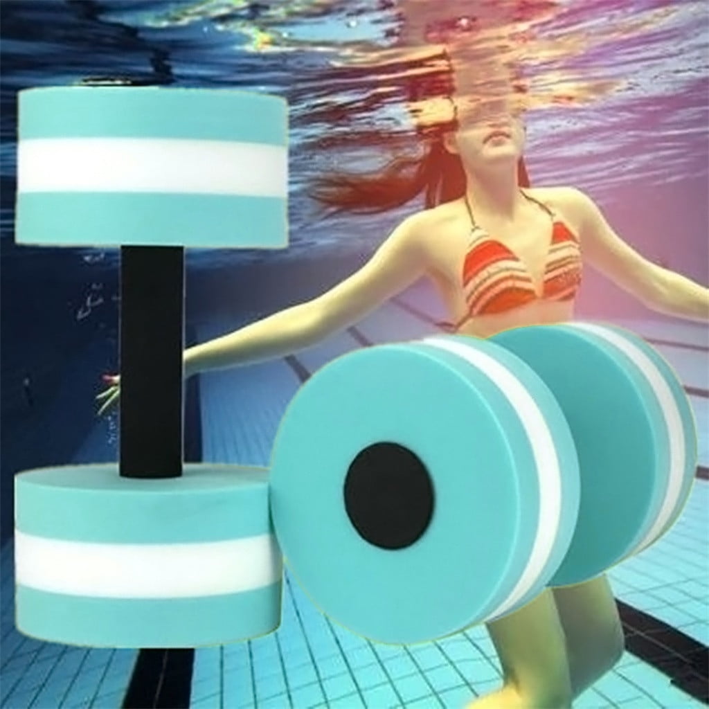 Wamans Aquatic Dumbbells,2Pcs Water Aerobic Exercise Water Weights Foam