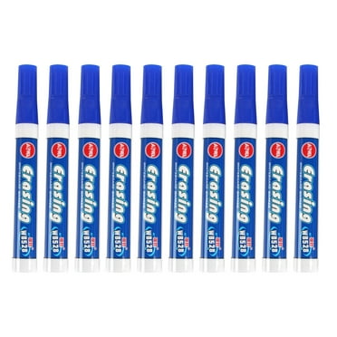 Wamans Colored Pens Water-Based Whiteboard Pen Erasable Black,Red And Blue Color Blackboard Pen Easy-To-Erasable Marker 10Ml Clearance Items
