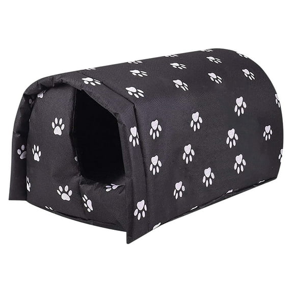 Infidev Cozy Cave Dog Bed Winter Outdoor House House Padded House Foldable Stray House Oxford Sunscreen