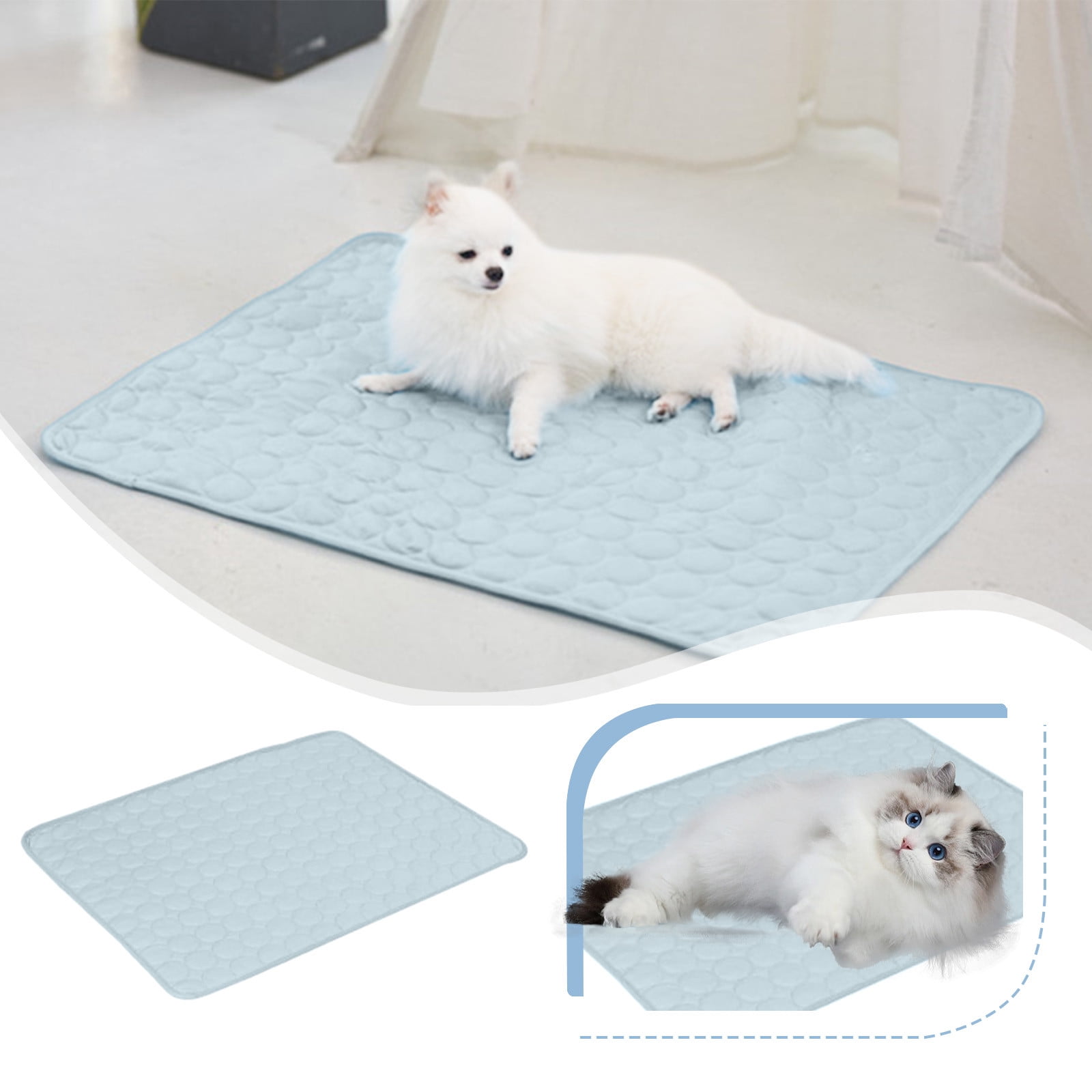 Wamans Dog Ice Mat,NonHarmful Gel Self Ice Pads,Leakproof Scratch