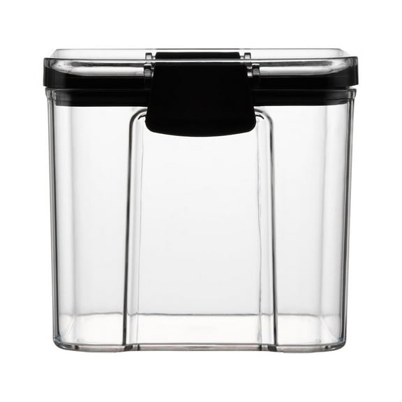 Storage Jars, Clear Plastic Food Storage Containers with Airtight Lid Stackable Kitchen Canisters for Rice, Sugar, Flour, Pasta, and Spice Jars