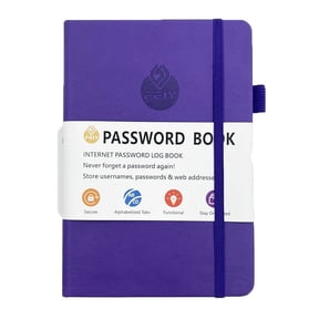 Wamans Password Book, English Address Book, Telephone Book,-border Dedicated Notebook