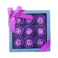 thumbnail image 1 of Wamans Roses Forever Flowers in Heart Shape Box 9 Pcs Hand-made Preserved Roses Last Over a Year Eternal Roses Gift for Wife Mother's Day Valentines Day, 1 of 2