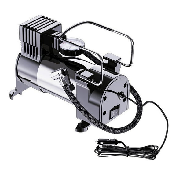Infidev Tire Inflator Portable A-ir Compressor A-ir Pump for Car Tires 12V Auto Tire Pump with Pressure Gauge with Cylinder Power System