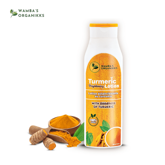 Wamba's Organikk Turmeric Brightening Body Lotion Provides Skin Lighten, Brighten, Smoothen, Soft & Clean (Pack of 1, 500 ml)