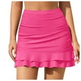 thumbnail image 1 of Wamejoo Swim Skorts for Women Swimwear High Waisted Tummy Control Skirts with Built-in Shorts Bathing Suit Bottom (Hot Pink, XL), 1 of 9