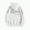thumbnail image 1 of Wamejoo You Are Enough Hoodie Sweatshirt, Dear Person Behind Me Hoodie, Super Soft Plain Hoodie with Pocket Unisex (White, M), 1 of 5