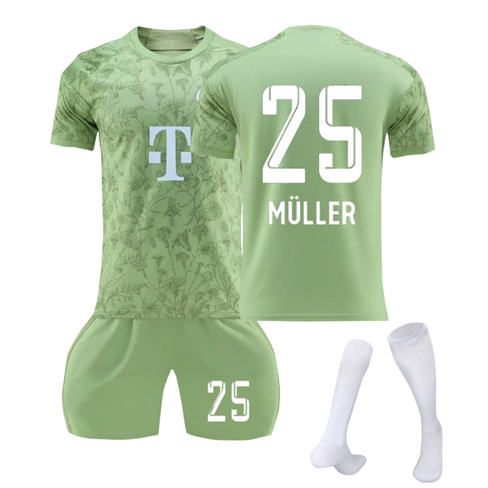 Wami 2324 Bayern Munich Away Soccer Jerseys Sports Team Clothes 3 Piece