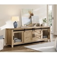 thumbnail image 1 of Wampat Durable Television Stand, Wood Composite Light Oak, 70.00 x 15.40 x 22.80", 82 lbs, 1 of 7
