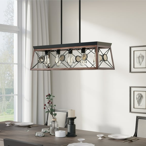 Wampat Rustic Farmhouse Ceiling Light, Flush Mount Lamp, Light Bulbs not Included