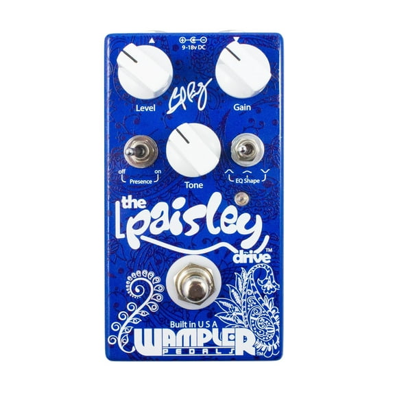 Wampler Brad Paisley Signature Paisley Drive Overdrive Pedal