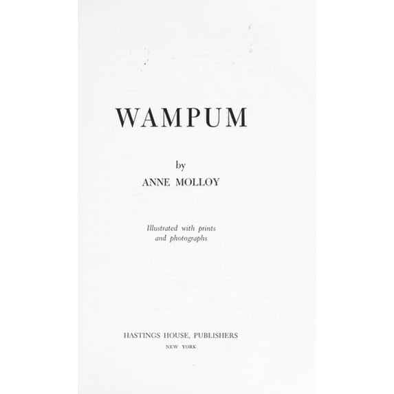 Pre-Owned Wampum (Hardcover) 0803880790 9780803880795