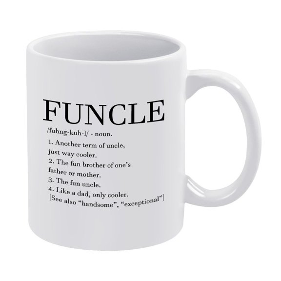 Wampumtuk "Funcle Like A Dad" Funny Coffee Mug,11oz for Uncle