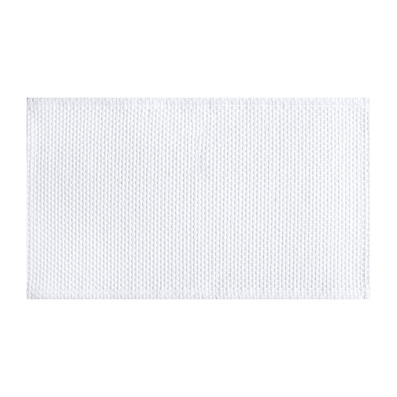 Wamsutta 1846 Diamond Woven Bath Rug, 20" x 34", Bright White