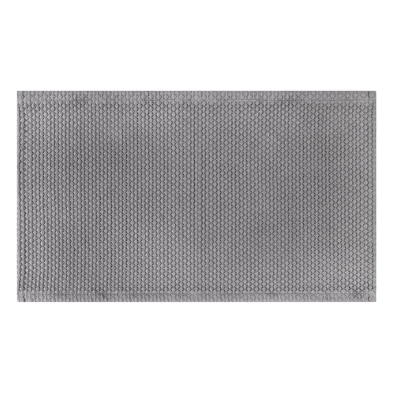 Wamsutta 1846 Diamond Woven Bath Rug, Grey Flannel, 20" x 34"