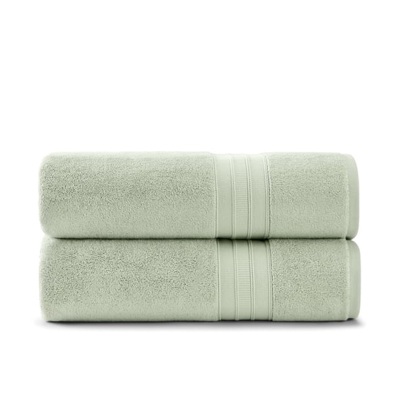 Wamsutta 1846 Luxury Solid Bath Sheet 2 Piece Set, Green