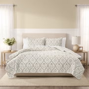Wamsutta 1846 Cotton Tencel 3-Piece Sea Spray Floral Quilt Set, Full/Queen
