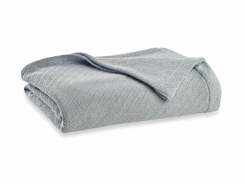 Wamsutta Classic Cotton King Blanket in Blue