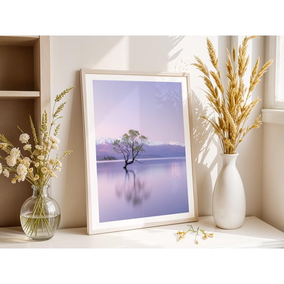 Wanaka Tree Print New Zealand Photography Nz Wall Art, Unframed Paper Print