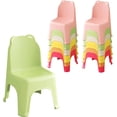thumbnail image 1 of Linor 12Pcs Stackable School Chairs, Kids Plastic Classroom Chairs for Toddlers, Colorful Chairs for Classroom, Kids Room, 1 of 8