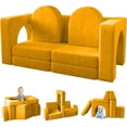 thumbnail image 1 of Wanan Kids Couch 10PCS, Toddler Couch with Modular Kids Couches for Playroom Bedroom, 10 in 1 Multifunctional Toddler Couches for Playing, Creativing, Sleeping, Indoor Kid Sofa for Boys Girls, 1 of 8