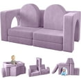 thumbnail image 1 of Wanan Kids Couch 10PCS, Toddler Couch with Modular Kids Couches for Playroom Bedroom, 10 in 1 Multifunctional Toddler Couches for Playing, Creativing, Sleeping, Indoor Kid Sofa for Boys Girls, 1 of 8