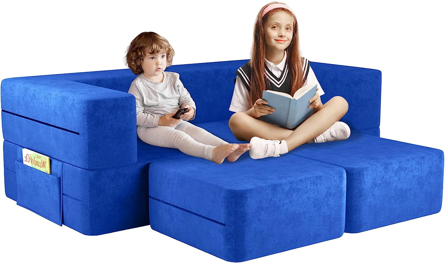 Marshmallow Furniture 2 in 1 Flip Open Couch Bed Kids Foam Sofa Spiderman Walmart