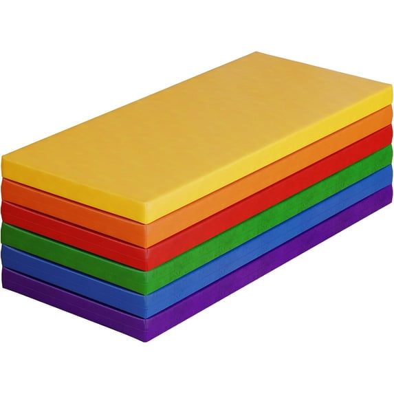 Wanan Nap Mats, 6Pcs Toddler Nap Rest Mats for Daycare Preschool, Kids Rest Mat 2 Inch Suitable for Girls Boys, Toddler Portable Bed Great for Travel and Home