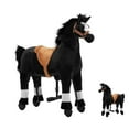 thumbnail image 1 of Wanan Ride on Horse for Big Kids, Horse Ride on Toy for 4 to 9 Years Old, (35.43'' Height) Riding Horse Rider Mechanical Walking Action, No Battery or Electricity, Max Load 165LBS, 1 of 8
