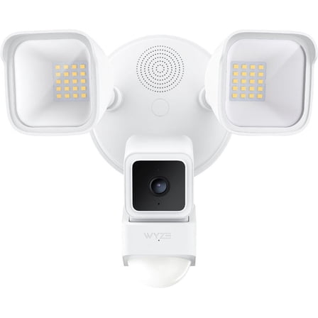 Wance 1080p Outdoor Floodlight Home Security Camera, White