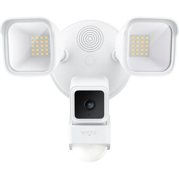 Wance 1080p Outdoor Floodlight Home Security Camera, White