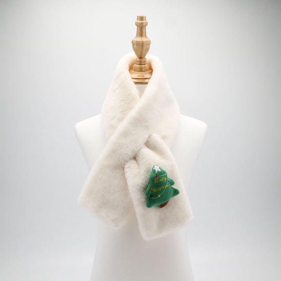 Wancir 2024 Kid Fashion Scarf for Girls ＆ Boys Plush Warm Scarf Cute Deer Outdoor Neck Winter Scarf for Child