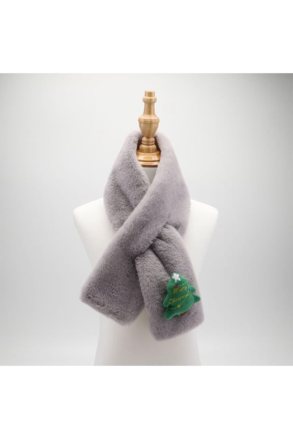 Wancir 2024 Kid Fashion Scarf for Girls & Boys Plush Warm Scarf Cute Deer Outdoor Neck Winter Scarf for Child
