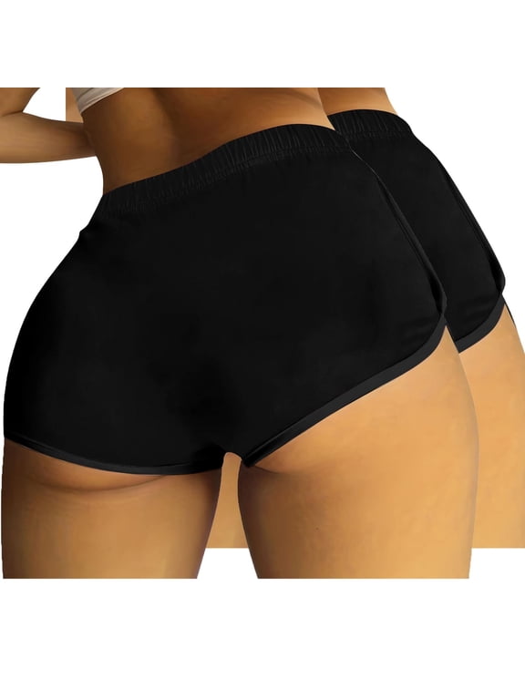 Wancir 2PC Booty Shorts for Women Sexy Naughty Letter Printed Yoga Dance Gym Workout Running Active Hot Shorts Loungewear Pajama