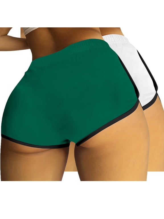 Wancir 2PC Booty Shorts for Women Sexy Naughty Letter Printed Yoga Dance Gym Workout Running Active Hot Shorts Loungewear Pajama