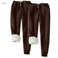 thumbnail image 1 of Wancir 2PC Fleece Lined Sweatpants Women- Winter Warm Sherpa Lined Athletic Joggers Pants with Pockets, 1 of 5