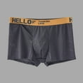 thumbnail image 1 of Wancir 2PC Quick Dry Underpants Comfortable Boxers Men's Seamless Underwear Soft Breathable U Convex Moisture-wicking Letter, 1 of 3