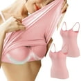 thumbnail image 1 of Wancir 2PC Tank Top with Built in Bra Cup for Women Casual Wide Strap Sleevless Layer Camisole Yoga Top, 1 of 4