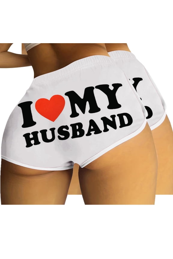 Wancir 2PC Women's High Waist Workout Gym Shorts Sexy Club Hot Pants Yoga Booty Shorts Striped Contrast Color Dance Shorts