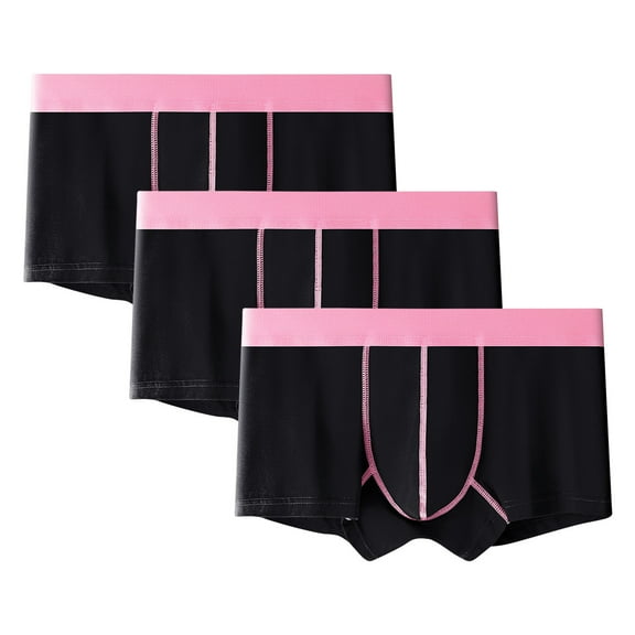 Wancir 3 Pack Men’s Underwear Boxer Briefs Soft Comfortable Underwear Boxer Briefs for Men