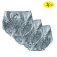 thumbnail image 1 of Wancir 3 Pack Mid Waist Lace Underwear for Women Seamless Sexy Panties Ladies Stretch Full Coverage Briefs, 1 of 1