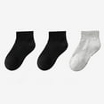 thumbnail image 1 of Wancir 3 Pairs Toddler Athletic Ankle Socks Kids Athletic Socks Low Cut Socks Half Cushion Toddler Socks, 1 of 3