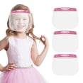 thumbnail image 1 of Wancir 3PC KIDS Face Shield Direct Splash Protection Eyes and Face Clear Cover With Front Sponge and Elastic Band Full Face Windproof Dustproof 9.8 in x 6.7 in, 1 of 6