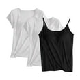 thumbnail image 2 of GERsome 3pcs Womens Camisole With Built-in Bra Cup Strap Supportive 2 of 10