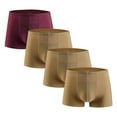 thumbnail image 1 of Wancir 4 pack Mens Underwear Trunks for Man Soft Waistband Open-fly No-ride-up Trunk Boxers Excellent Support Briefs, 1 of 2
