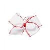 Wancir 5Inch Hair Bow Clip Baby Girls' Moonstitch Edge Hair Bow Hair Clip Hair Barrettes Hair Accessories