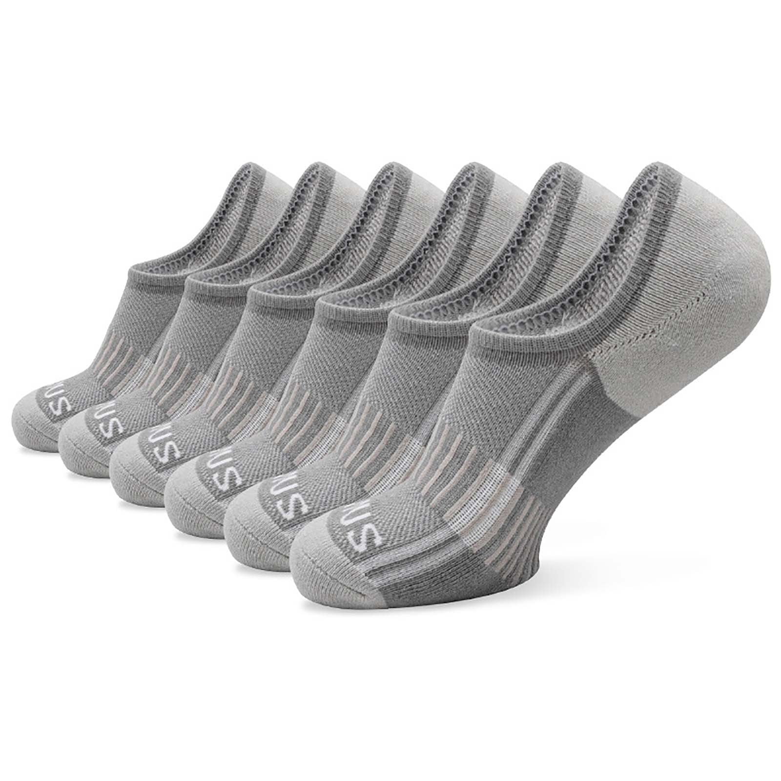 Wancir Ankle Socks Womens Running Athletic No Show Socks Cushioned 6-Pairs