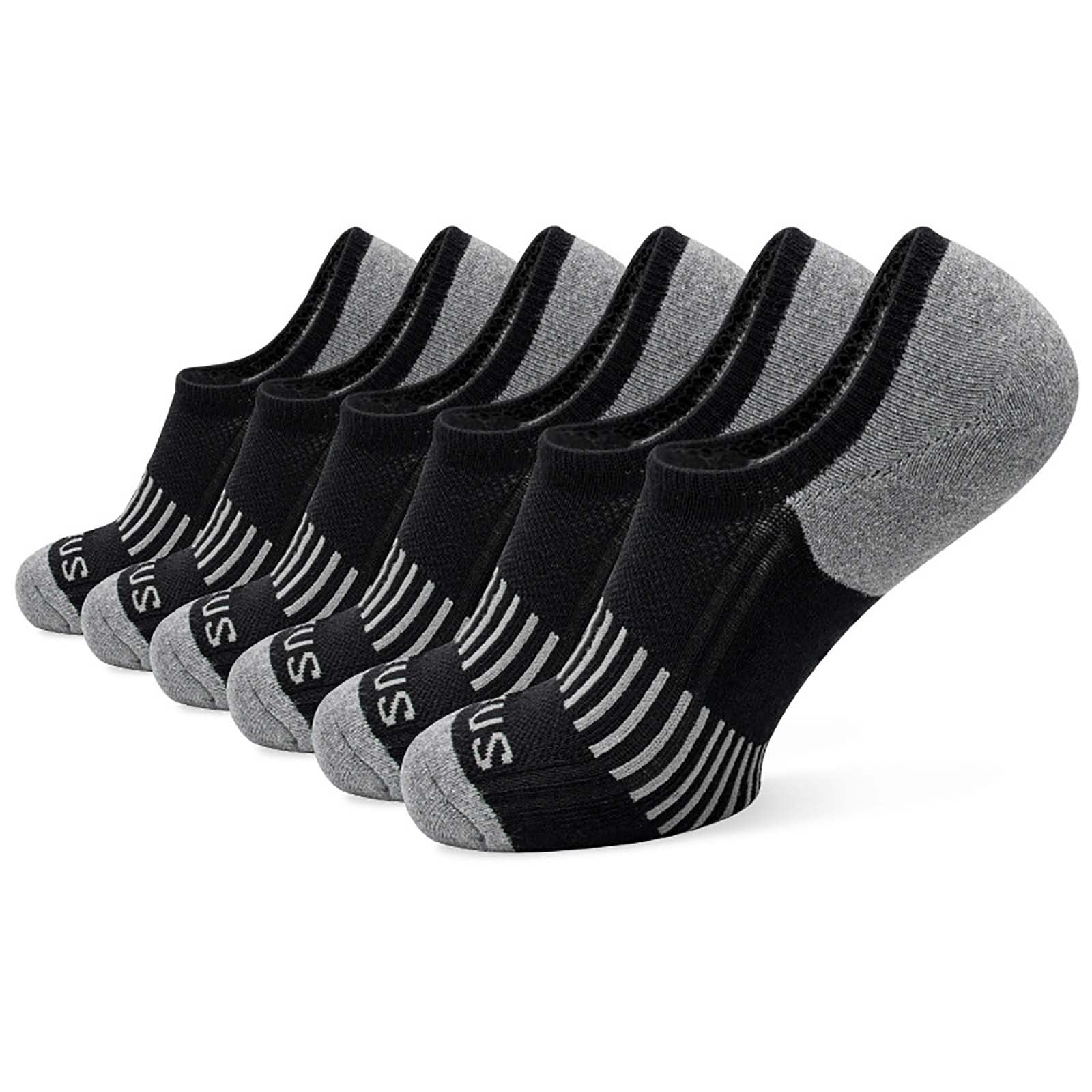 Wancir Ankle Socks Womens Running Athletic No Show Socks Cushioned 6-Pairs