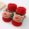 thumbnail image 1 of Wancir Baby Booties Cozy Fleece Slippers Soft Baby Shoes With Gripper Soles, Winter Warm Infant Newborn Crib Sock Shoes First Walkers, 1 of 3