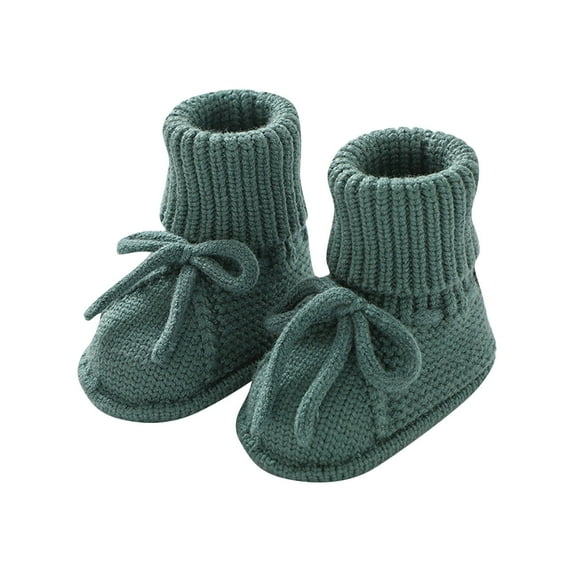 Wancir Baby Booties Newborn Infant Sock Shoes Hand Knitted Boy and Girl Cozy Shoes